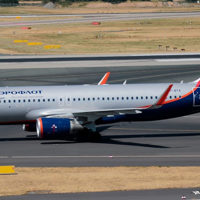 Airbus A320 VP-BTA Aeroflot kołuje – Düsseldorf
