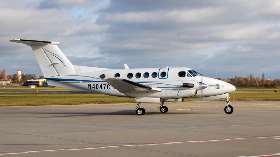 Beechcraft 200 Super King Air N4047C – Poznań-Ławica