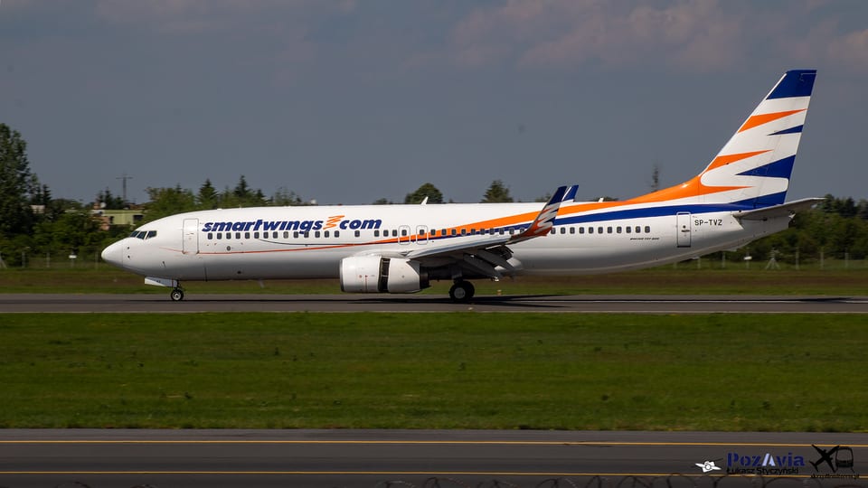 Boeing 737-800 SP-TVZ Smartwings – Poznań-Ławica